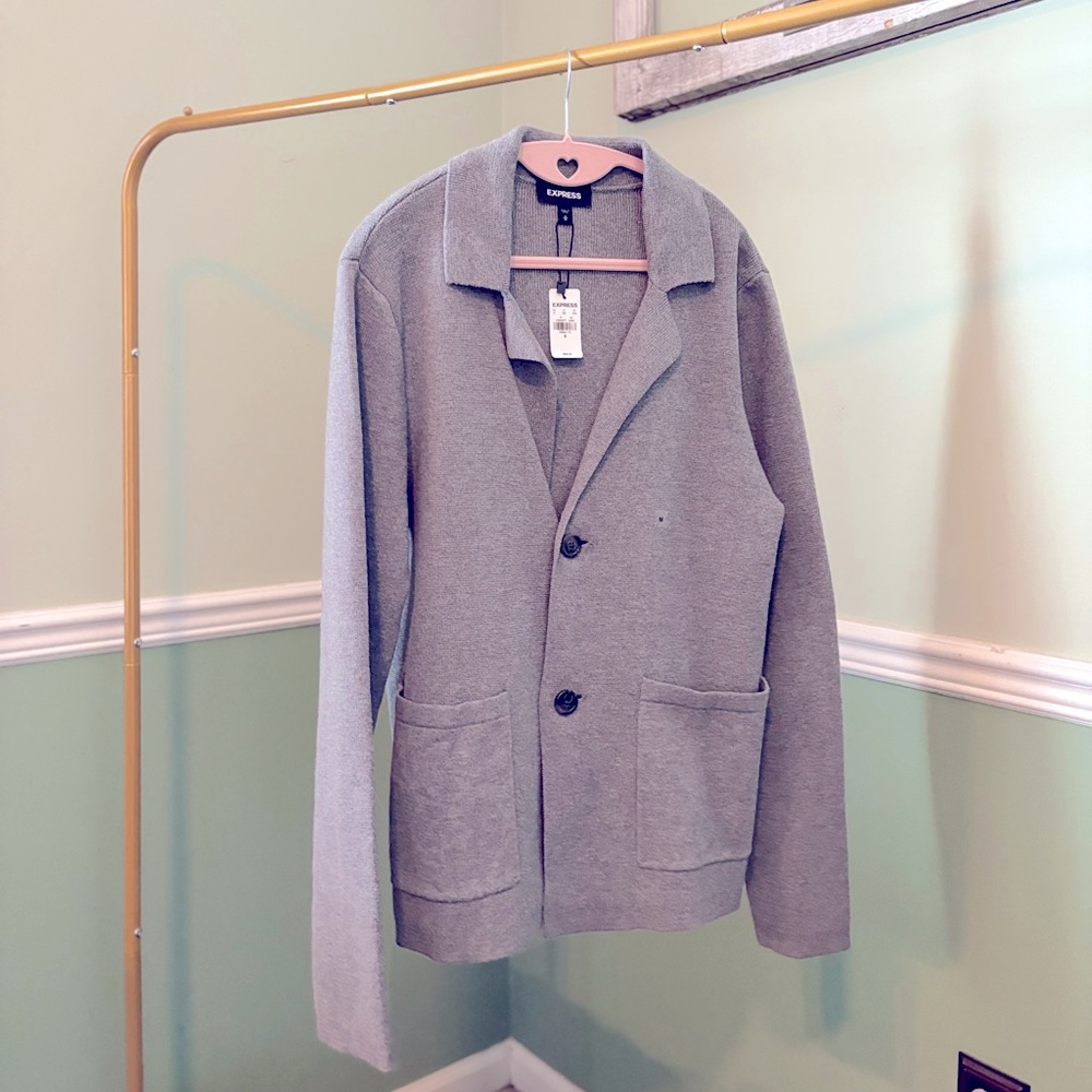 Gray/grey sweater jacket